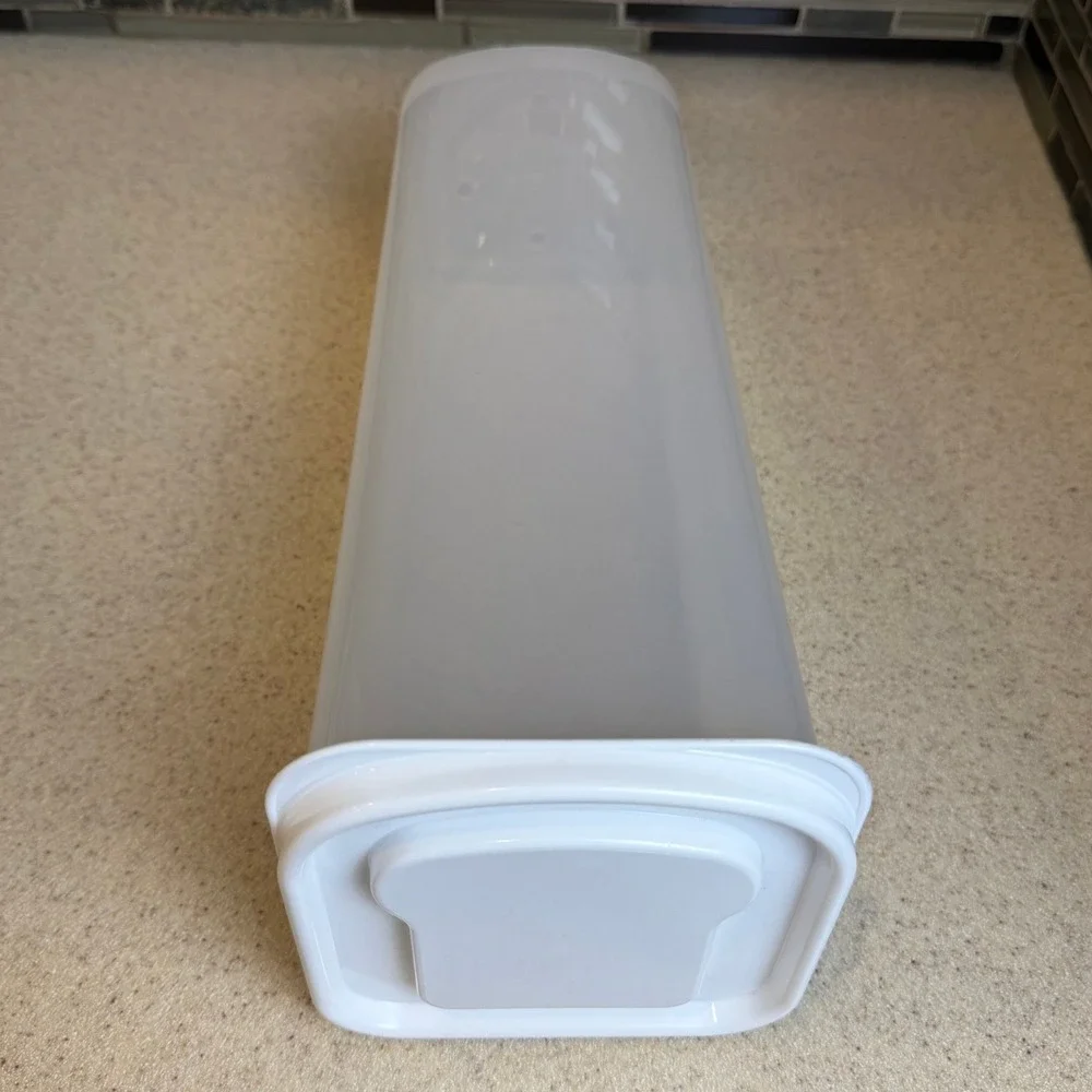 Vintage Buddeez Sandwich Bread Buddy Dispenser Clear Plastic Bread Box Container